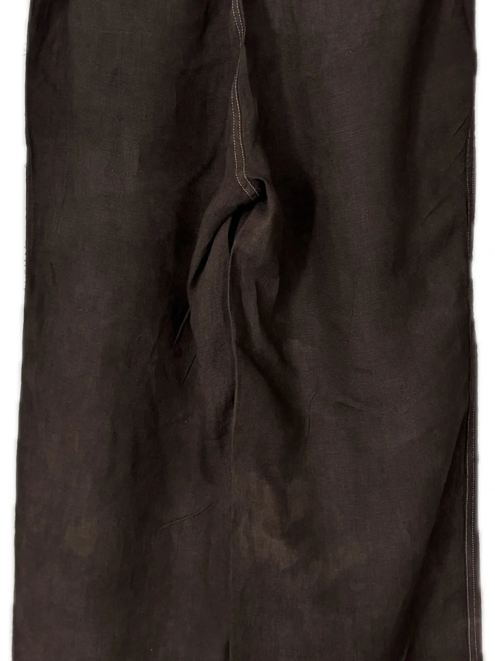 Quince Brown Linen Pants Small-DISCOLORED